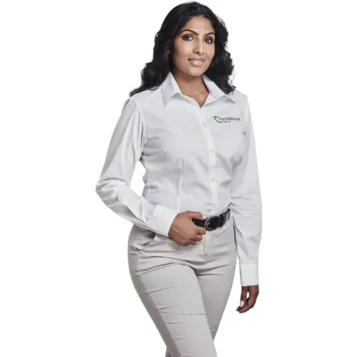 Ladies Long Sleeve Sheffield Main White